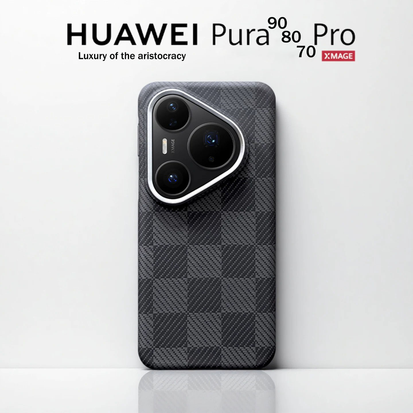Huawei Pura 70 - Coque de téléphone 100% en fibre