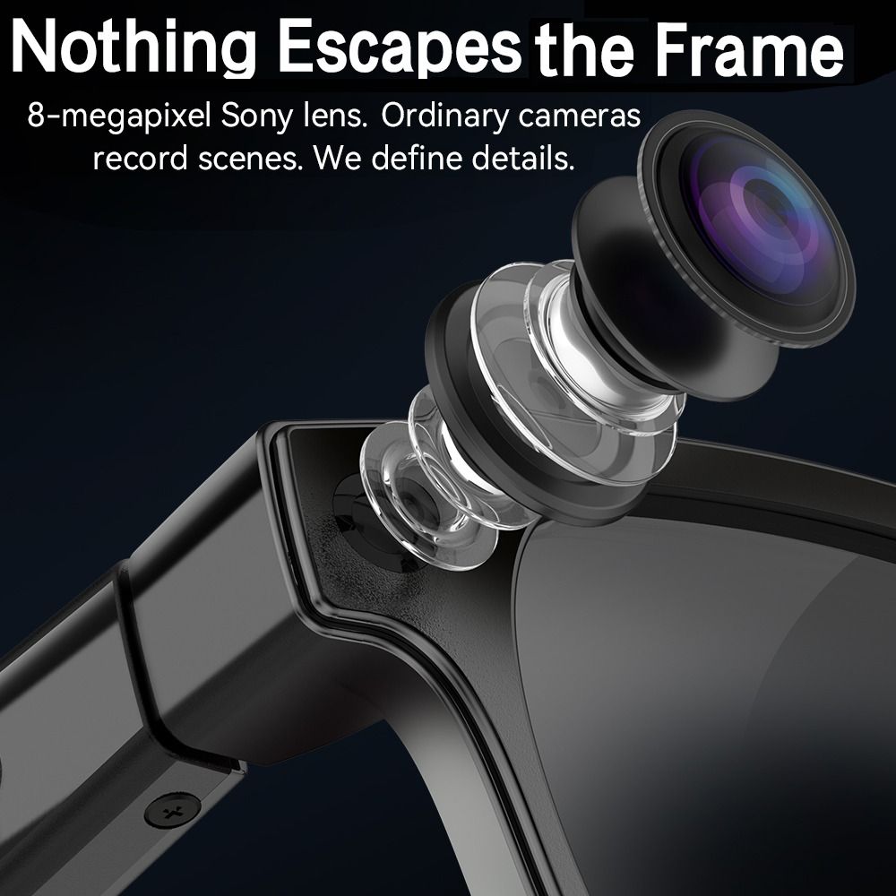 Smart Glasses Lens - Lunettes intelligentes IA 2-en-1 : Photo