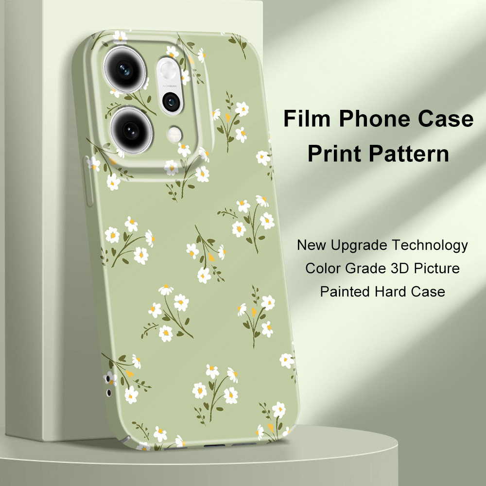 Oppo Reno 12 - Coque de téléphone à motifs floraux