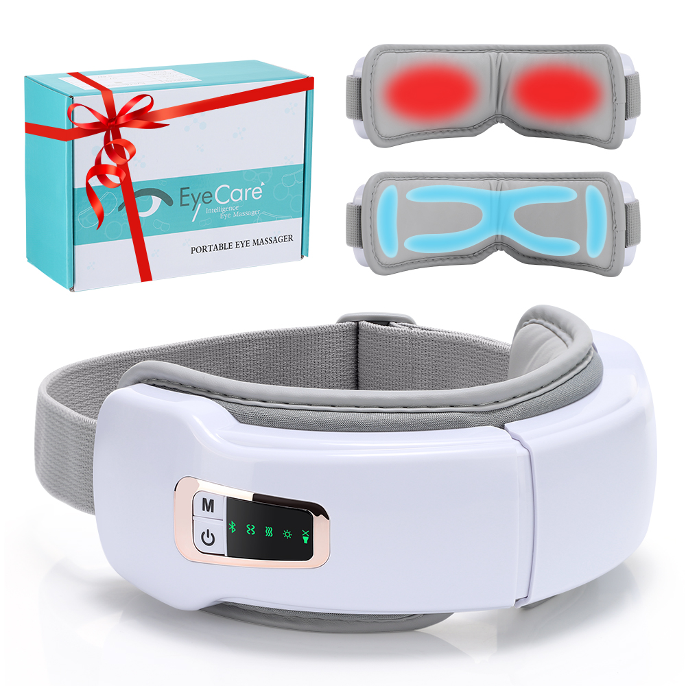 Light Therapy Glasses - Masseur de pression d'air oculaire pliable,