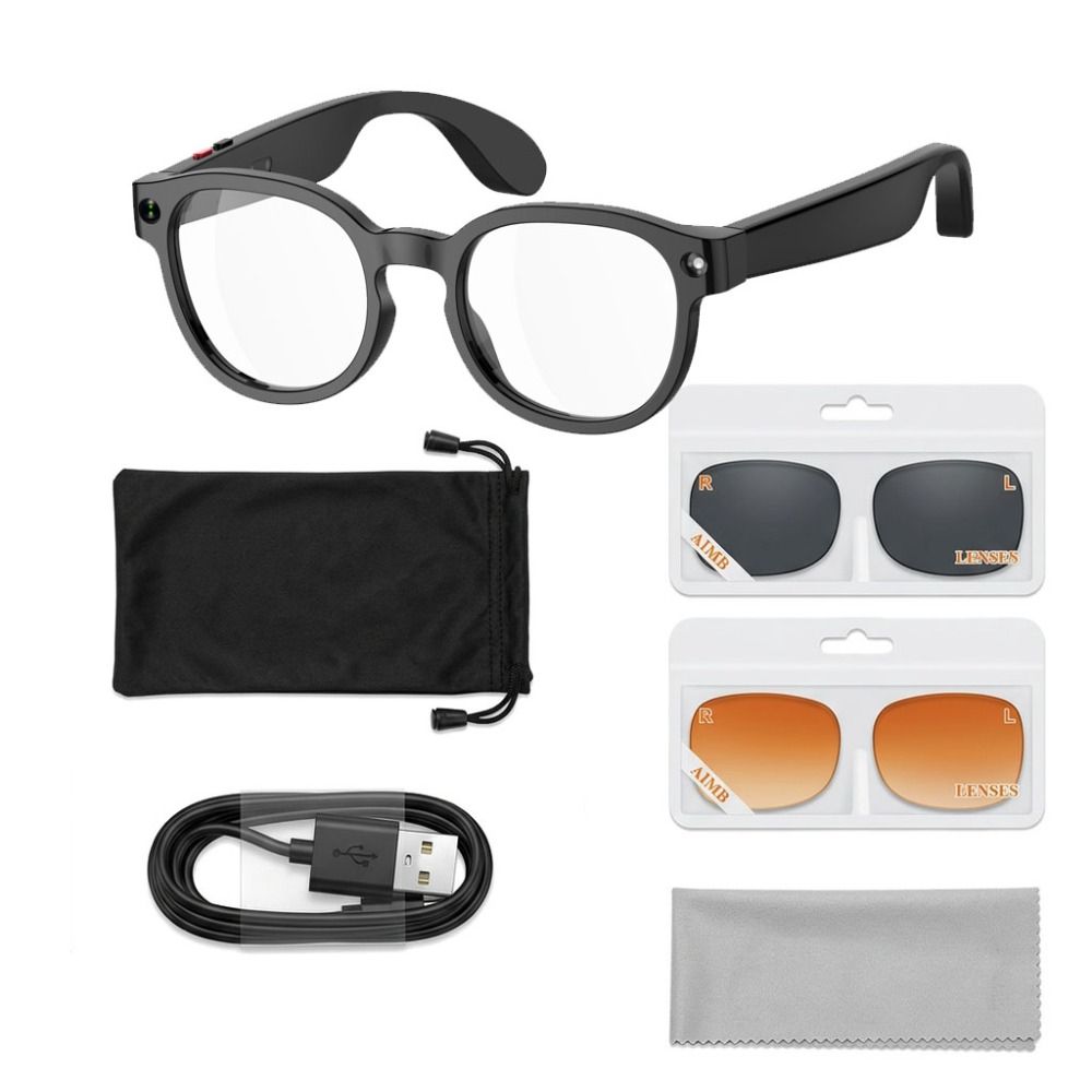 Smart Glasses Lens - Lunettes intelligentes IA 2-en-1 : Photo