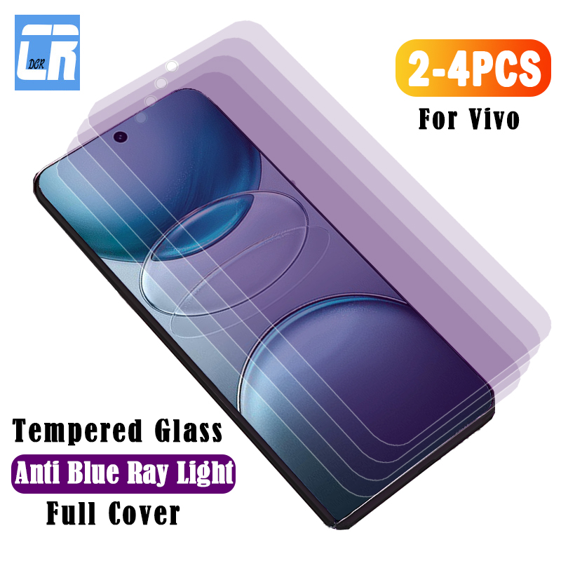 Vivo Y28 - Protecteur d'écran en verre anti-lumière bleue