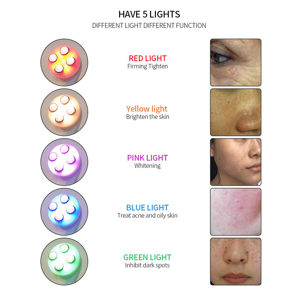 Appareil de beauté facial 5 en - Galvanic Skin Sensor avis et prix