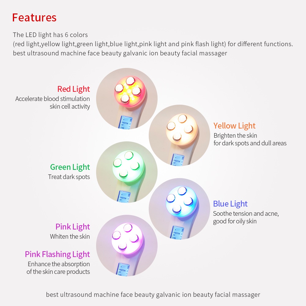 Appareil de beauté facial 5 en - Galvanic Skin Sensor avis et prix