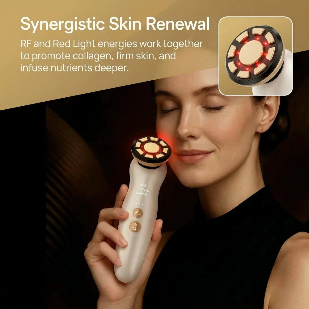 Masseur facial RF, thérapie pa - Galvanic Skin Sensor avis et prix