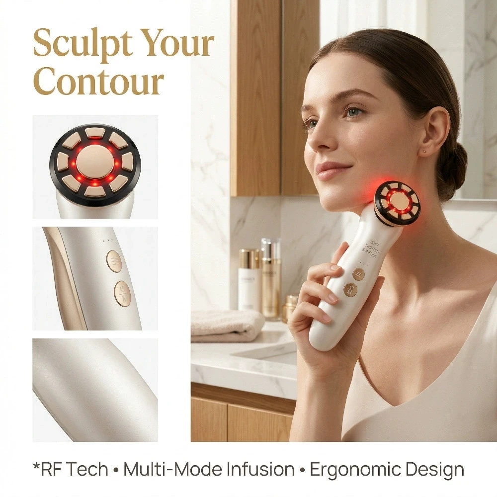Masseur facial RF, thérapie pa - Galvanic Skin Sensor avis et prix