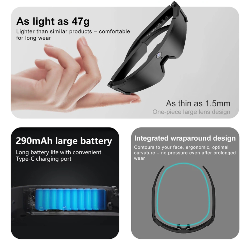 Lunettes intelligentes Oneplus - Smart Glasses Lens avis et prix