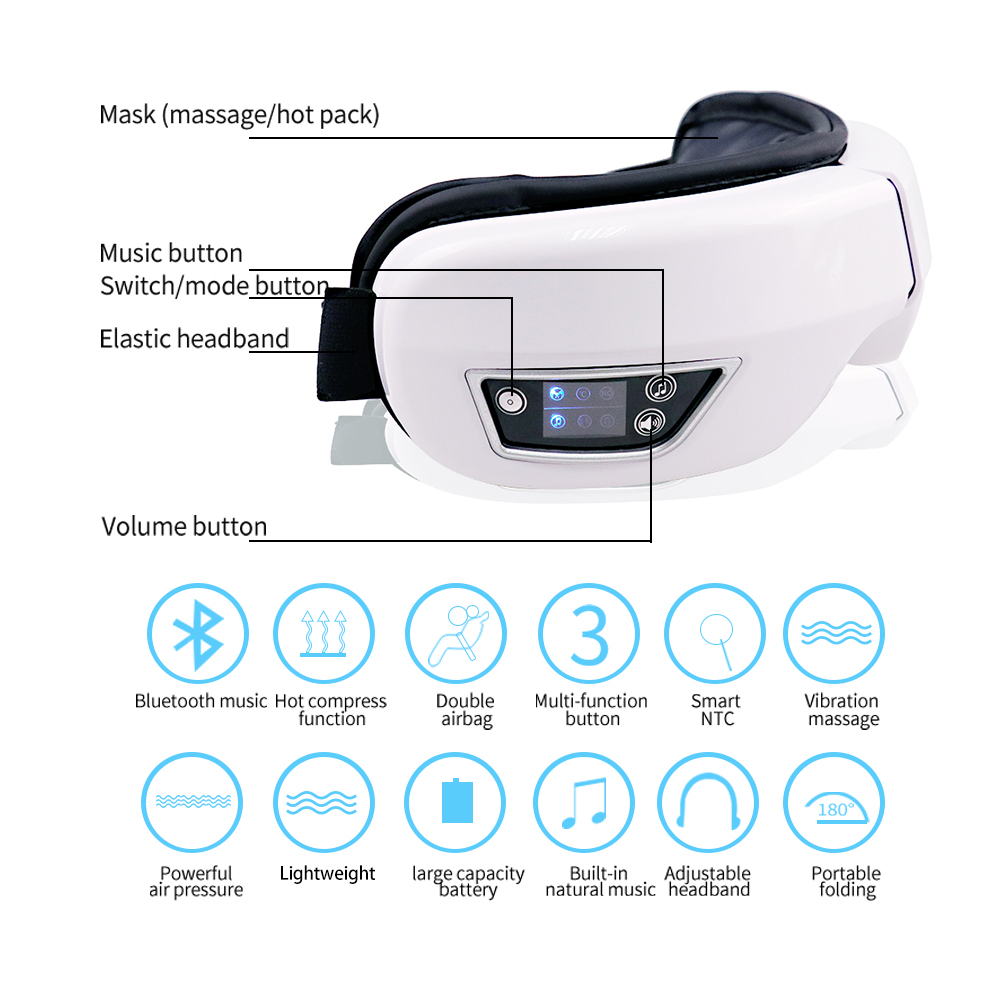 Masseur oculaire électrique Bl - Light Therapy Glasses avis et prix