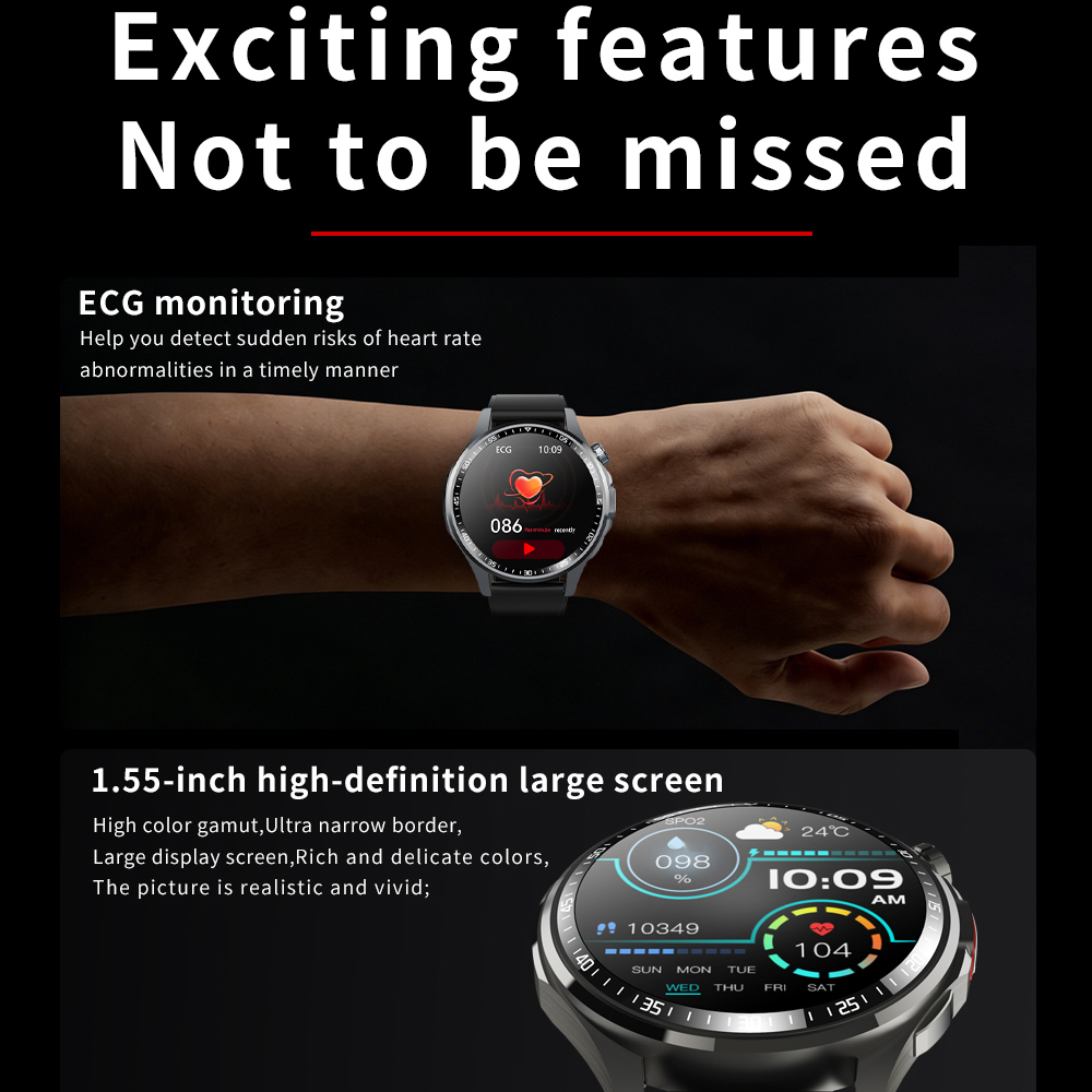 Montre connectée pour hommes e - Fall Detection Watch avis et prix