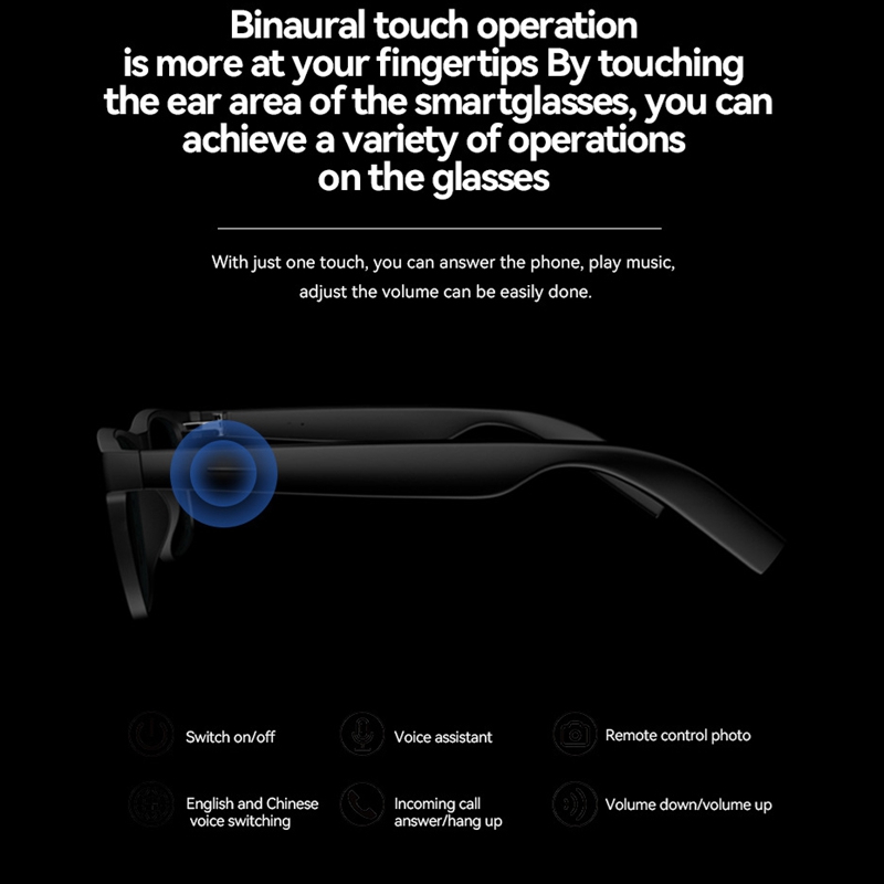 Lunettes intelligentes sans fi - Smart Glasses Lens avis et prix