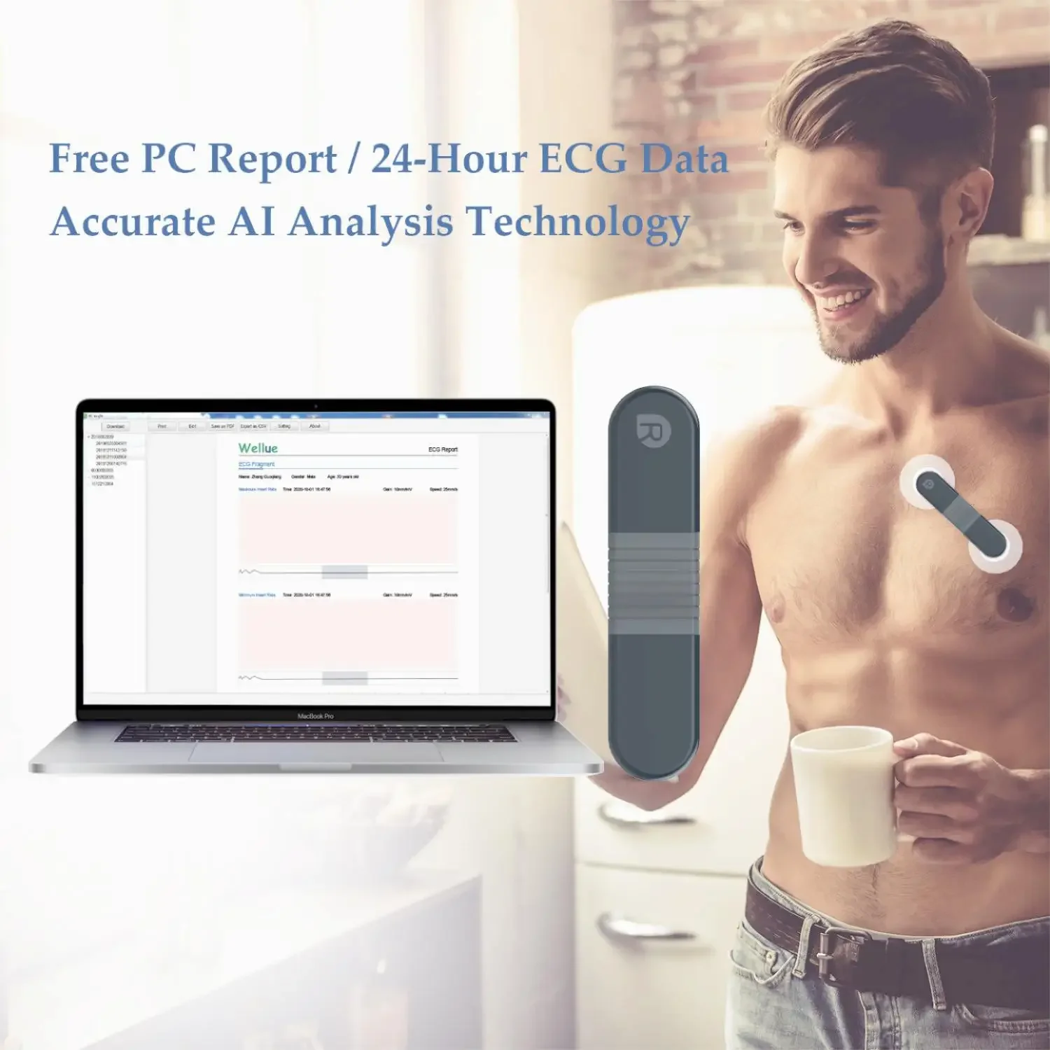 Enregistreur dynamique Bluetoo - Ecg Patch Monitor avis et prix