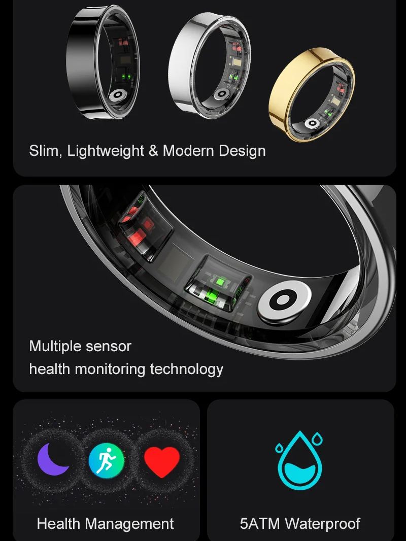 Nouveau anneau intelligent R09 - Temperature Ring Skin avis et prix